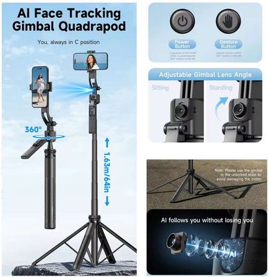 YE C17 Ai Face Tracking Gimbal Selfie Stick Tripod_img_3