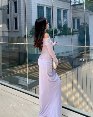 Lavender Semi-Sheer Maxi Dress_img_1