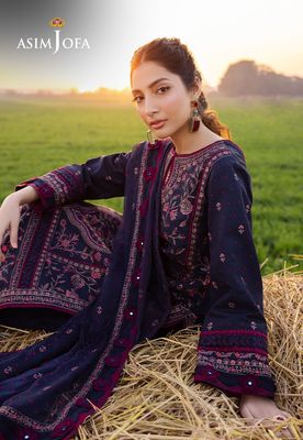 Asim Jofa - Embroidered Luxury Lawn 3 Pcs_img_6