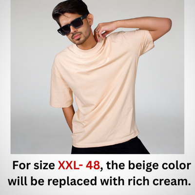 4pcs Solid Premium Oversized Drop Shoulder T-shirt Combo_img_6