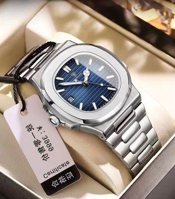 ZAREK POEDAGAR 613 – Square Dial Luxury Quartz Watch for Men | Waterproof, Date Display, Stainless Steel (2024 Edition)