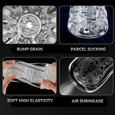 Soft Transparent Male Masturbator Cup, Sucking Male Penis Trainer,Sex Toys Adult Goods for Men_img_9