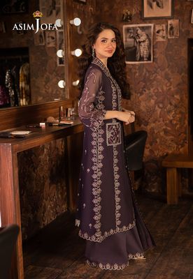 Asim Jofa - Embroidered Chiffon 3 Pcs_img_6