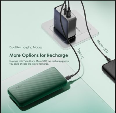 oraimo OPB-P5101 - Slice Link - 12W Fast Charge - 10000mAh Power Bank - with 3 Built-i.._img_1