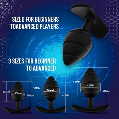Anal Plug Soft Silicone Butt Plug,Sex Toys for Women Men Gay, Prostate Massager Erotic Adult Games S/M/L_img_4