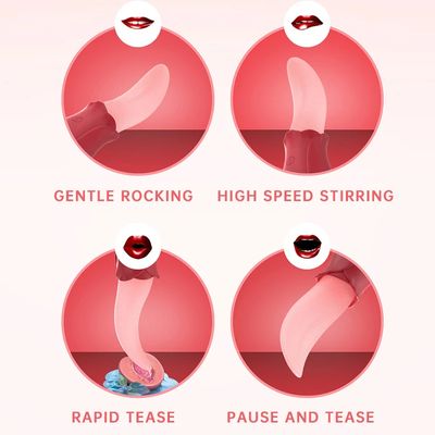 Powerful Tongue Licking Nipples Stimulator , Clitoris Stimulator Vagina Massager,G Spot Female Vibrators,Adult Sex Toys_img_3