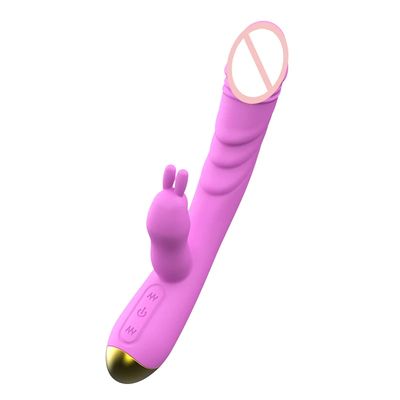 2 in 1 Heating G Spot Rabbit Vibrator For Women Clitoris Nipple Dual Stimulator Vagina Massager,Sex Toys For Female Masturbator_img_3