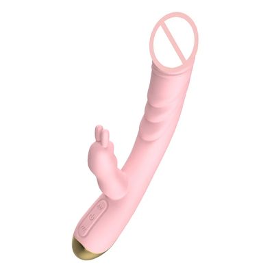 2 in 1 Heating G Spot Rabbit Vibrator For Women Clitoris Nipple Dual Stimulator Vagina Massager,Sex Toys For Female Masturbator_img_1