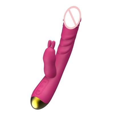 2 in 1 Heating G Spot Rabbit Vibrator For Women Clitoris Nipple Dual Stimulator Vagina Massager,Sex Toys For Female Masturbator_img_2