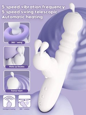 Automatic Telescopic Vibrator For Women, Vagina Clitoris Stimulator Vibrator G-Spot Massage Female Masturbator Adults Products_img_0