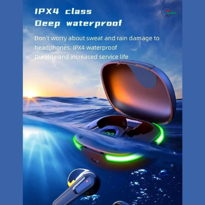 New PRO80 Stereo Bluetooth Headset TWS5.1 Intelligent Touch LED Digital Display Cool Breath Light Game_img_4