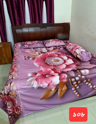 Primium Quality 3D Bedsheet Four Piece Set_img_1