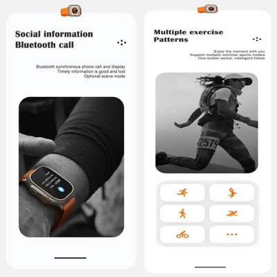 KD99 Series 8 Ultra Smart Watch Watch 1.99" Bluetooth Call Smartwatch Heart Rate Sleep Monitoring IP67 Waterproof Wireless Charging Watch for Men Women PK S8 DT8_img_5