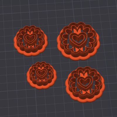 Heart Polymer Clay Cutter Set – 4 Sizes (25/30/35/40 mm)_img_1
