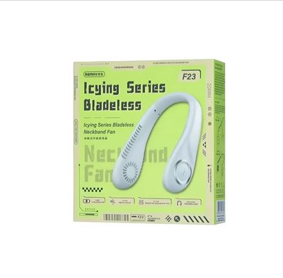 Remax F23 Icying Series Bladeless Neckband Fan – White_img_1