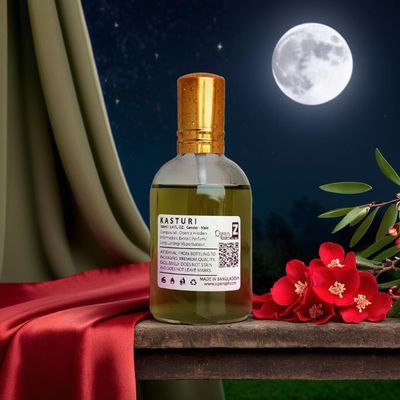 KASTTURI Unisex Perfume | 100ml | Warm Musk & Floral Scent | 24 Hour Long Lasting | sera E-shop_img_1