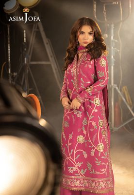 Asim Jofa - Embroidered Silk 3 Pcs_img_2