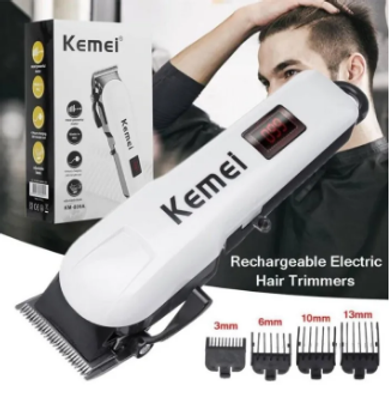 Kemei KM-809A Digital Electric Rechargeable Professional Hair Clipper Trimmer_img_3