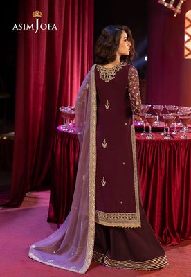 Asim Jofa - Embroidered Chiffon 3 Pcs_img_1