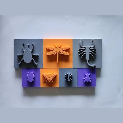 Insect Texture Stamp Set – 7 Pcs (Random Color)_img_1