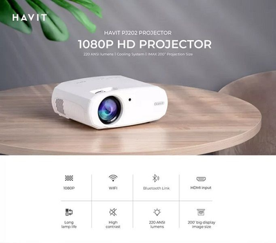 Havit PJ202 Full HD 1920 x 1080 Portable Projector ._img_3