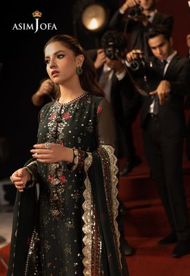 Asim Jofa - Embroidered Chiffon 3 Pcs_img_2