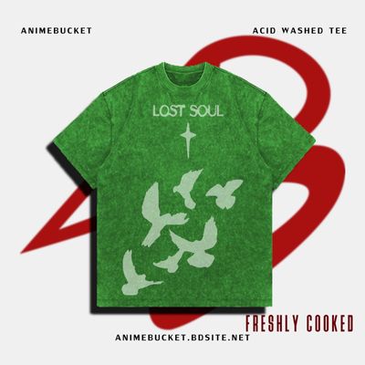 LOST SOULD GREEN WASHED TEE_img_0