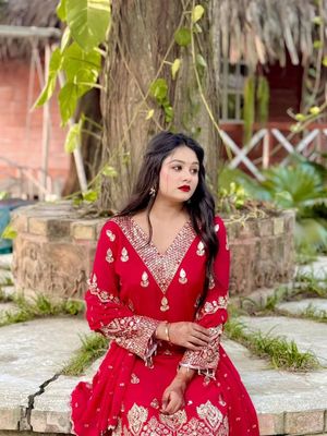 🌟 Luxury Indian Fox Georgette Three Piece Set – Shine with Elegance! 🌟_img_3
