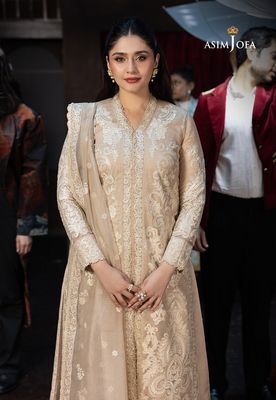 Asim Jofa - Embroidered Javeria Net 3 Pcs_img_2