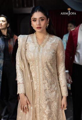 Asim Jofa - Embroidered Javeria Net 3 Pcs_img_3