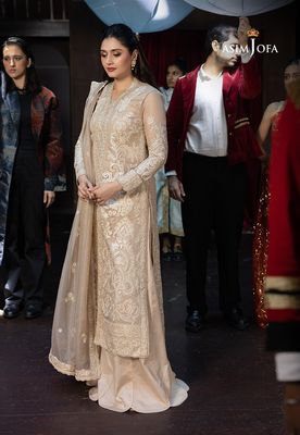 Asim Jofa - Embroidered Javeria Net 3 Pcs_img_4