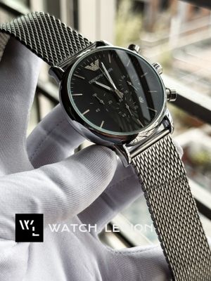 ARMANI MESH CHAIN GLOSSY BLACK DIAL_img_0