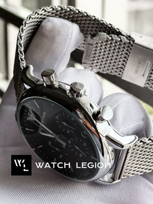 ARMANI MESH CHAIN GLOSSY BLACK DIAL_img_2