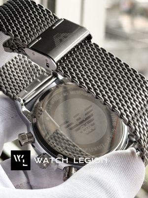 ARMANI MESH CHAIN GLOSSY BLACK DIAL_img_3