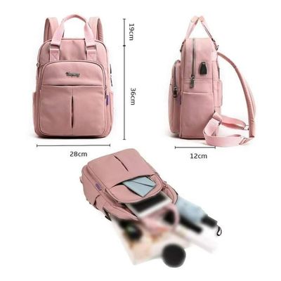 New leisure nylon ladies CHINA Bagpack (Pink)_img_3