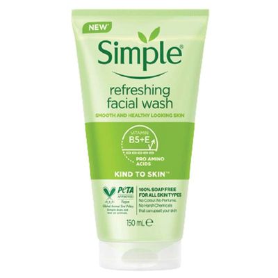 Simple Kind To Skin Refreshing Facial Gel Wash 150ml_img_0