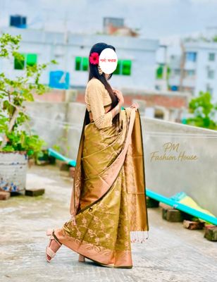 সফ্ট সিল্ক কাতান শাড়ি (ব্লাউজ ছাড়া)_img_1
