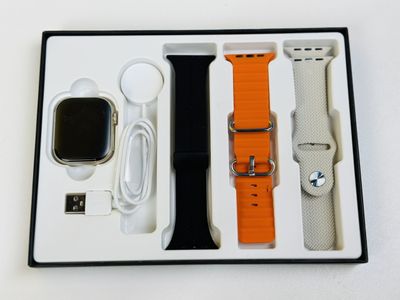 HW9 Pro Max Smart Watch (3 Straps In 1) – Black Color_img_2