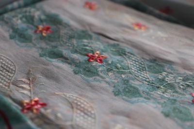 Womens Pale Blue Premium Embroidery Three Piece