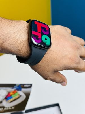 HW9 Pro Max Smart Watch (3 Straps In 1) – Black Color_img_1