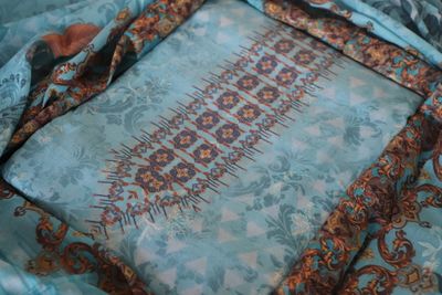 Womens Light Blue Premium Mannat Three Piece_img_1