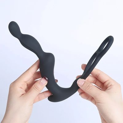 Vibrator Prostate Massager Male Anal Plug Wireless Vibrator Wear Stimulate Massager Delay Ejaculation Penis Ring Sex Toy for Men_img_5