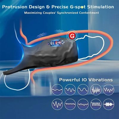 Vibrating Penis Sleeve Cock Ring Adult Sex Toys for Men Women Penis Ring Vibrator G-Spot Stimulation Male Couple Sex Toy_img_5