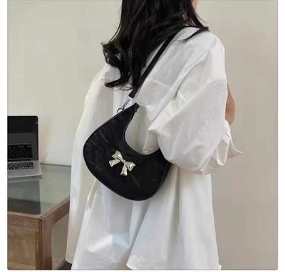 Metal bow crossbody bag👜Metarial_img_4