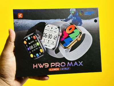 HW9 Pro Max Smart Watch (3 Straps In 1) – Orange Color_img_2