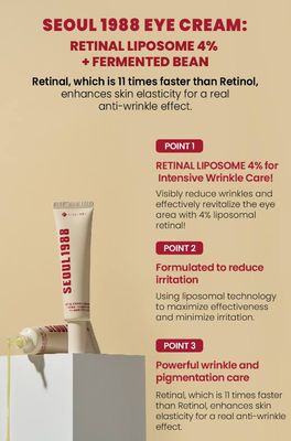 K-Secret Seoul 1988 Eye Cream : Retinal Liposome 4% + Fermented Bean 30ml_img_3