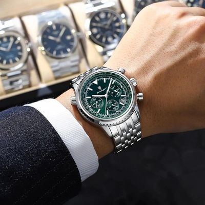 POEDAGAR 960 Luxury Watch for Men Waterproof Luminous Date Chronograph Man Watch Sport Quartz Stainless Steel Men’s Watches_img_5