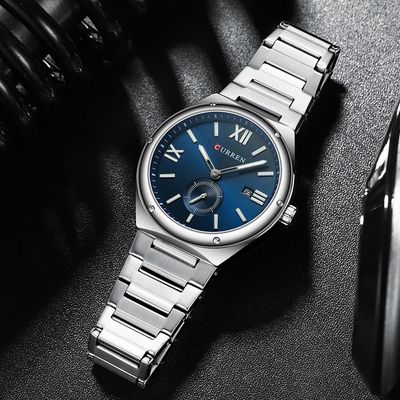 CURREN 8471 New Luxury Luminous Calendar Waterproof Men's Quartz Watches Original Casual Wrist Watch Stainless Steel Clock Reloj_img_7