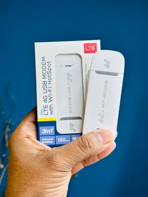 4G LTE WiFi Modem- Support All Bangladesh SIM Cards- White Color_img_1