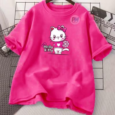লেডিস টিশার্ট (Hello Kitty) (৫ টি কালার আছে)_img_3